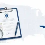 Claims file and magnifying glass over US map with Florida highlighted for 2026 public adjuster bond update